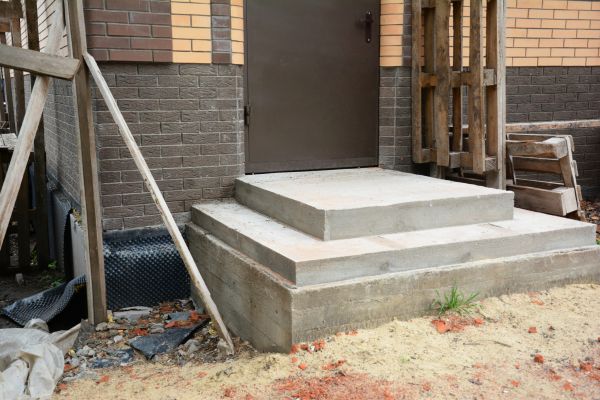 Cement Steps Construction in La Porte